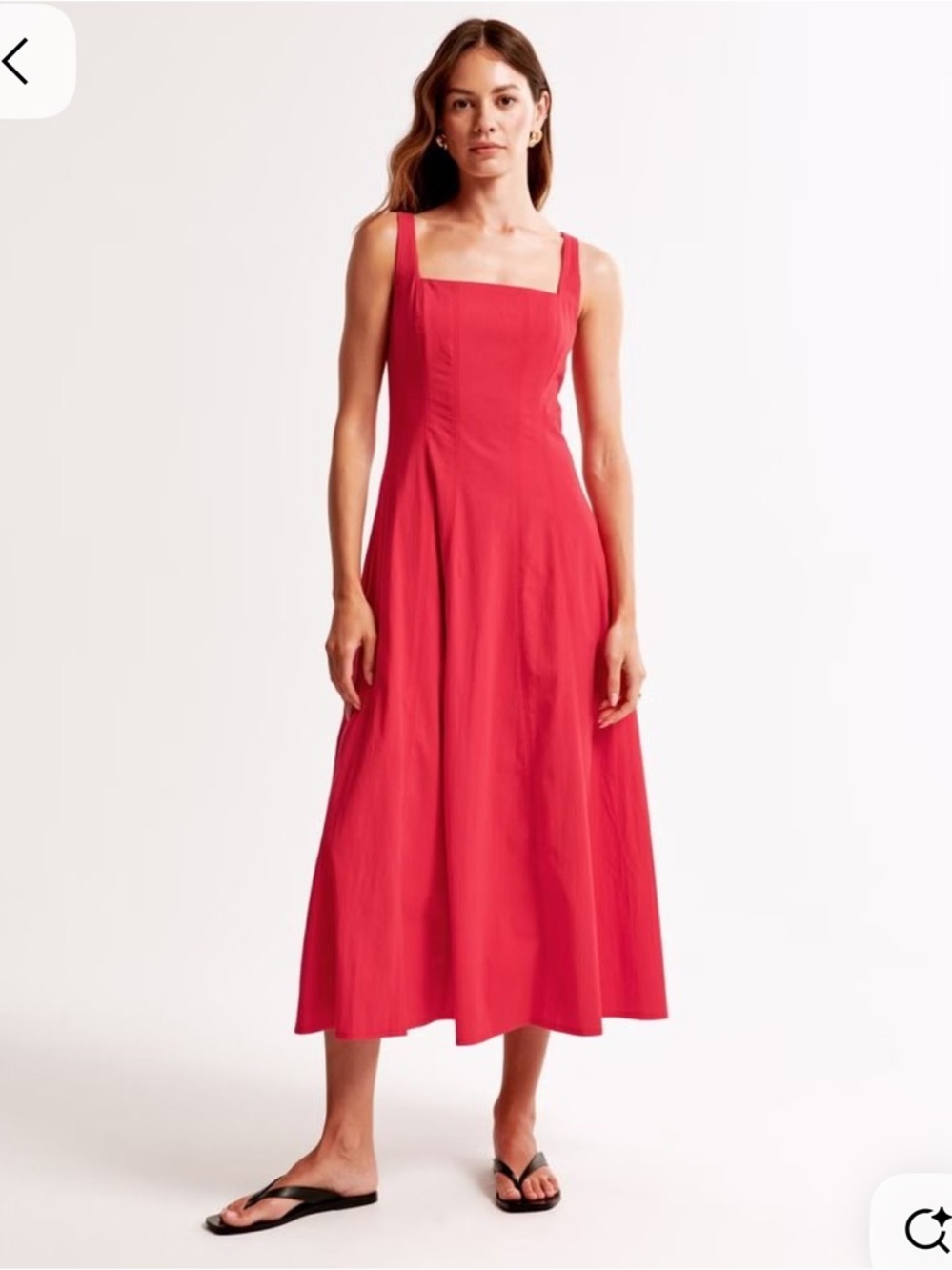 Abercrombie & Fitch Red Sleeveless Dress